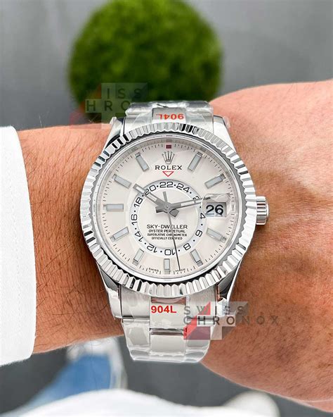 rolex sky dweller white dial|Rolex Sky-Dweller price chart.